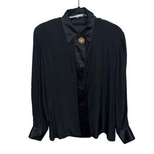 Starington Blouses by Charlotte VTG 100% Silk Long Sleeve Collar Blouse  Sz8